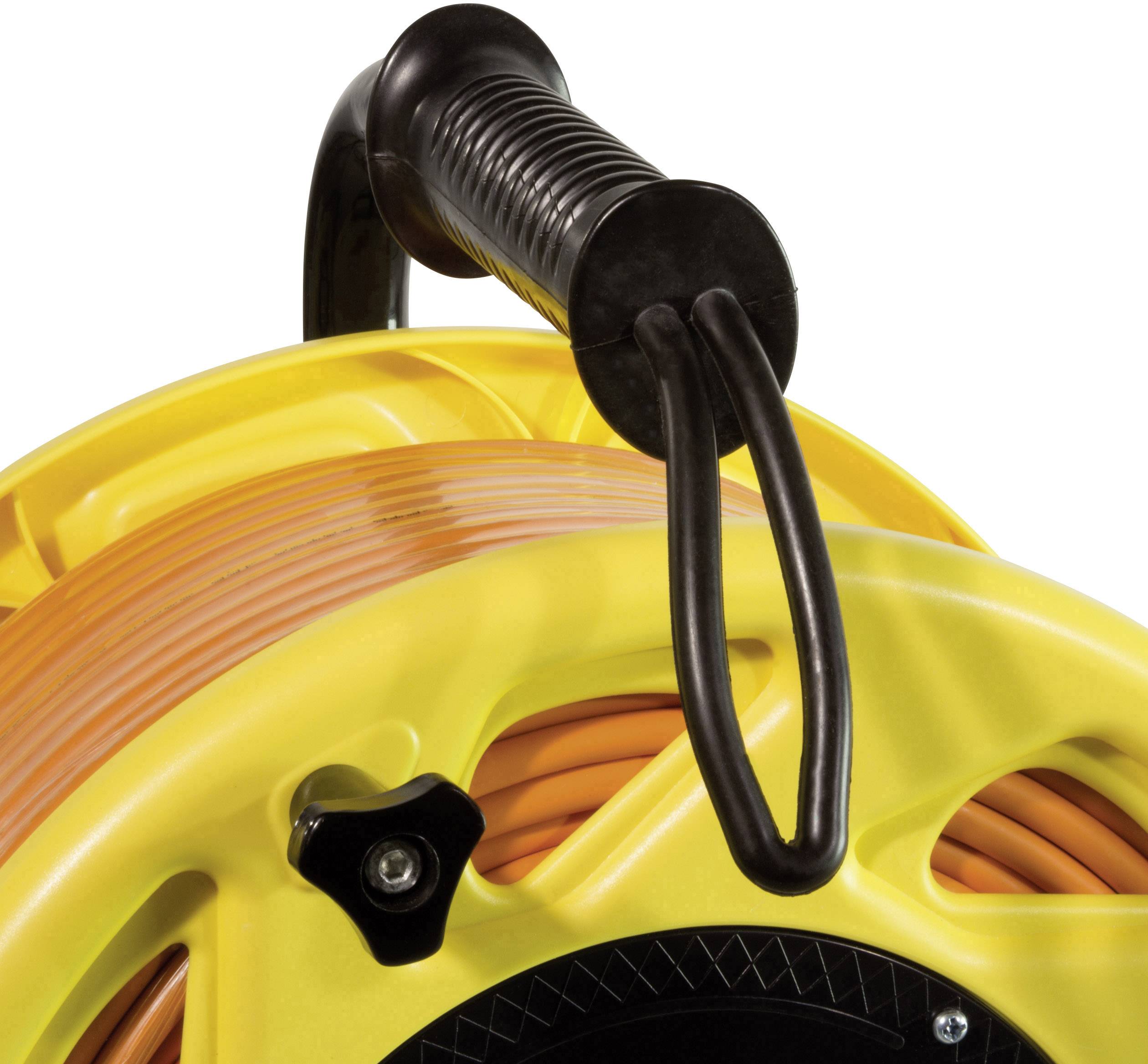 LogiLink RJ45 Netzwerk Kabeltrommel CAT 6a S/FTP 60.00 m Orange Halogenfrei