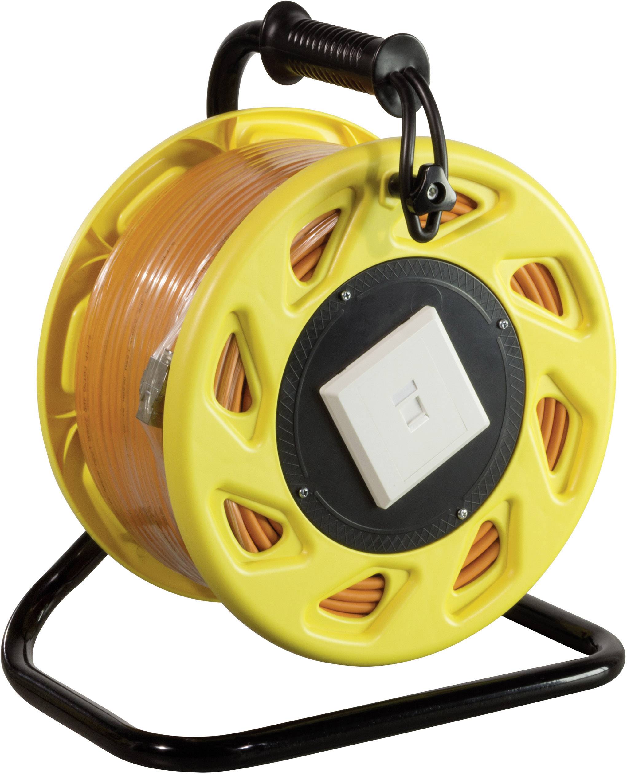 LogiLink RJ45 Netzwerk Kabeltrommel S/FTP 90.00 m Orange Halogenfrei