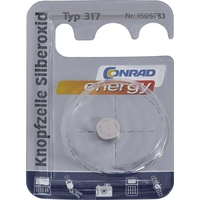 Conrad energy Knopfzelle 317 1.55 V 1 St. 10.5 mAh Silberoxid SR62 Conrad energy Knopfzelle 317 1.55 V 1 St. 10.5 mAh Silberoxid SR62