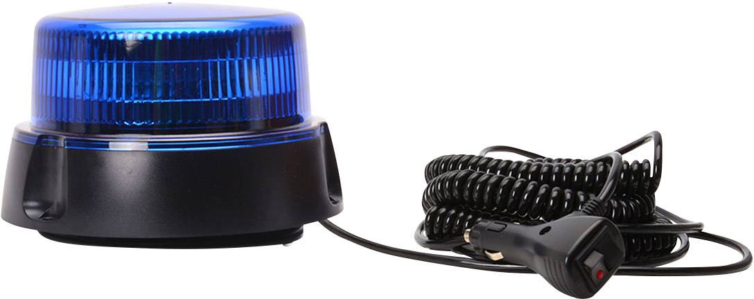 WAS Rundumleuchte W112 853.2 12 V, 24 V über Bordnetz Saugfuß, Schraubmontage, Magnet-Befestigung Blau