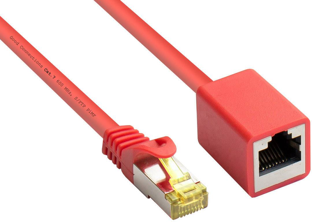 Good Connections 8070VR-020R RJ45 S/FTP 2.00 m Rot vergoldete Steckkontakte 1 St.