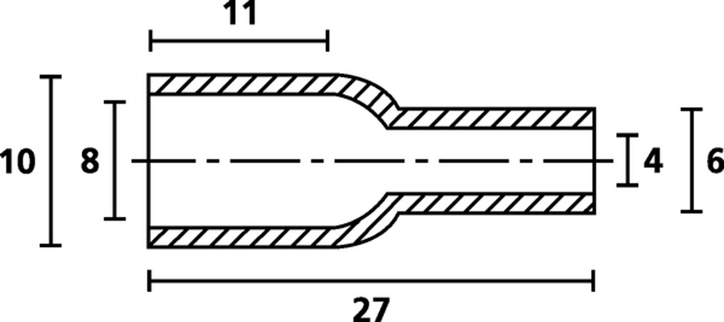 HellermannTyton HV4819 PVC-FR BK 2000 Schutzkappe Klemm-Ø (max.) 4 mm PVC Schwarz 1 St.