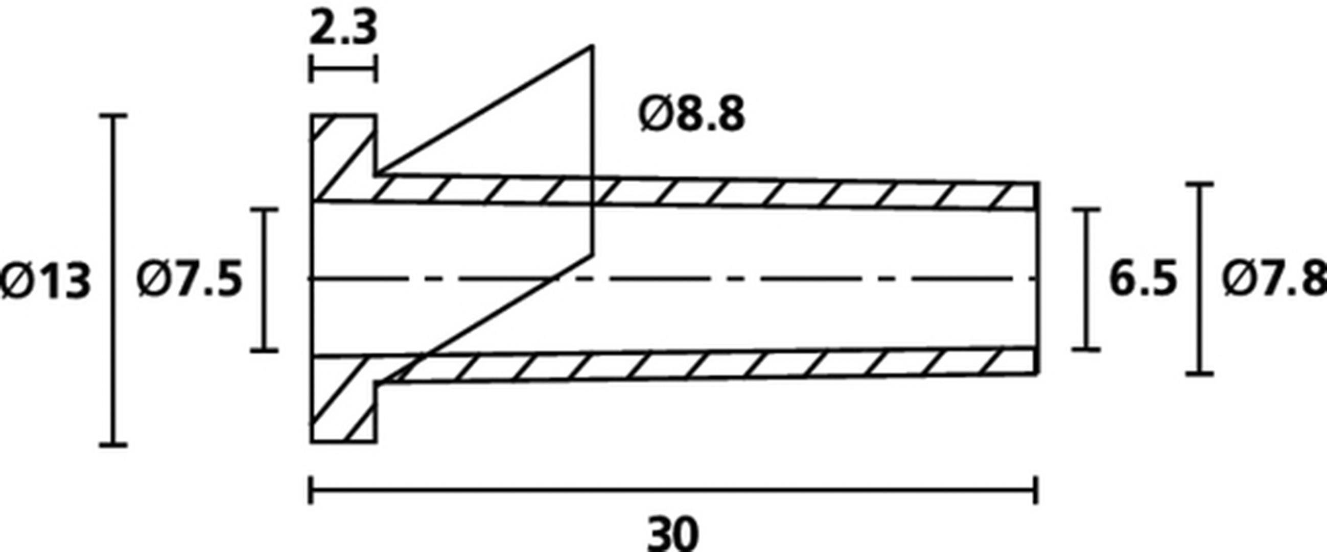 HellermannTyton HV2206 PVC-FR BK 500 Knickschutztülle Klemm-Ø (max.) 5.6 mm PVC Schwarz 1 St.
