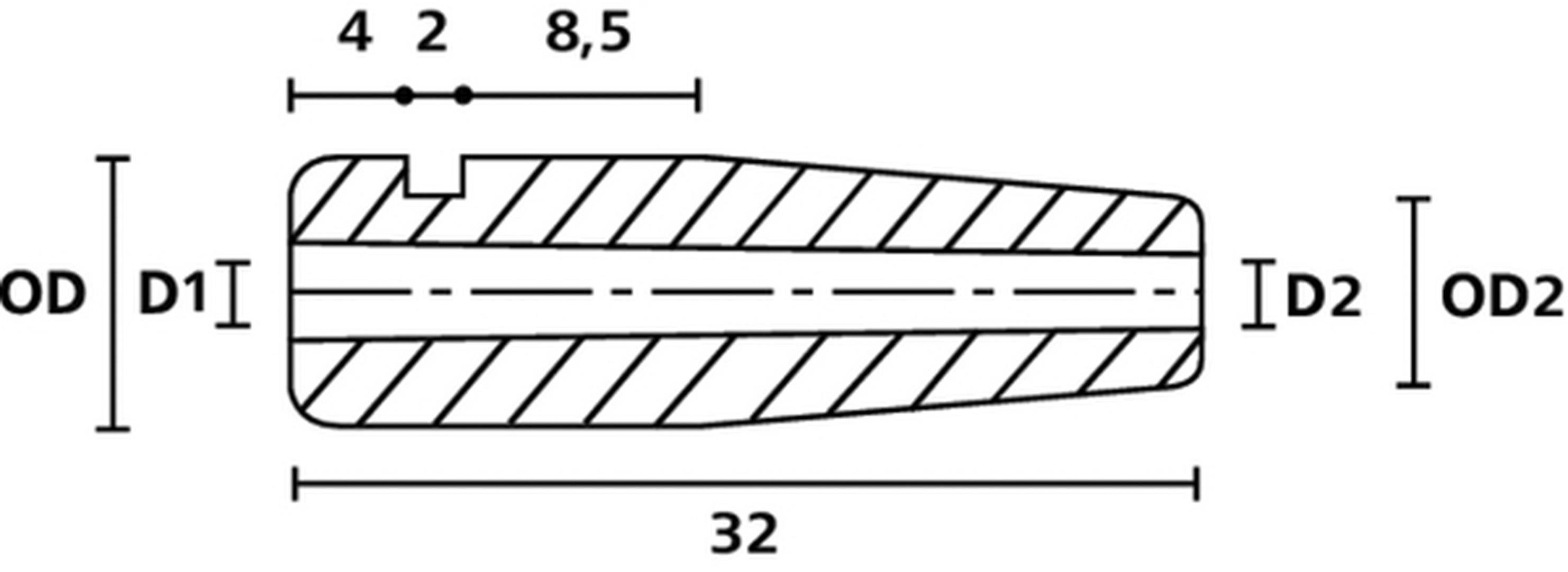 HellermannTyton H126 PVC GY 1000 Schnurschutzformtülle Klemm-Ø (max.) 5mm PVC Grau