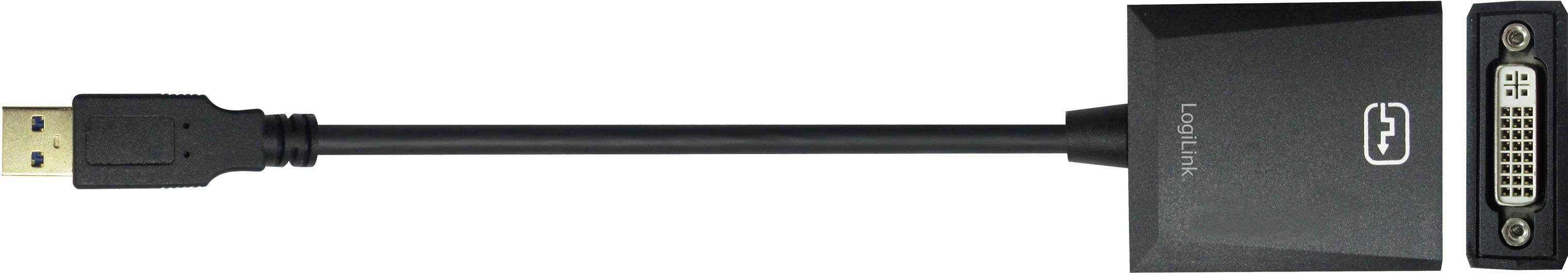 Adapterkabel mit HDMI-Stecker auf der linken und DVI-Buchse auf der rechten Seite. Verbindet HDMI-Quelle mit DVI-Anzeigegerät.