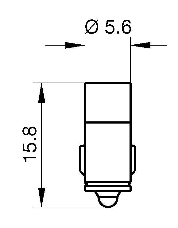 Signal Construct MWTG5754 LED-Signalleuchte Warmweiß MG5.7 24 V/DC, 24 V/AC