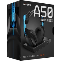 Astro A50 Gaming Headset schnurlos Over Ear Schwarz, Blau Astro A50 Gaming Headset schnurlos Over Ear Schwarz, Blau