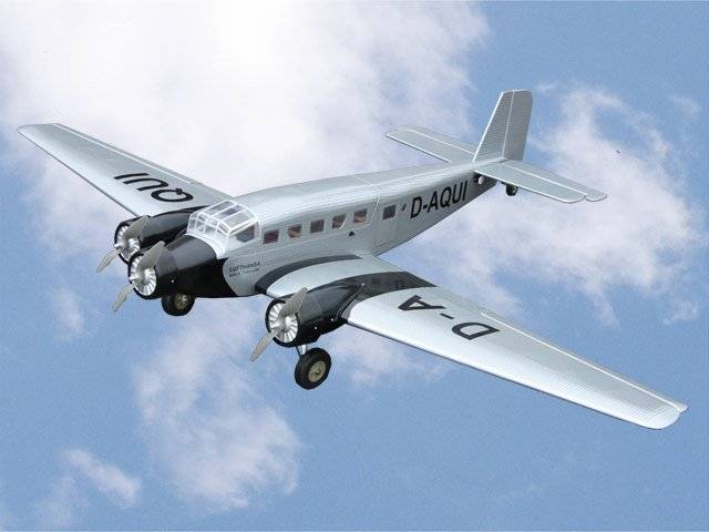 VQ Junkers JU-52 RC Motorflugmodell ARF 1630mm