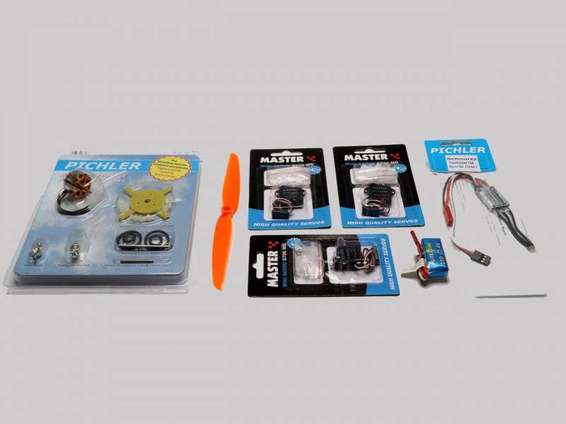 RC Factory Clik R2 Superlite (Combo) Rot RC Indoor-, Microflugmodell PNP 840mm