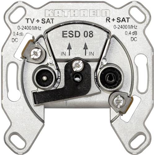Kathrein ESD 08 Antennendose SAT, TV, UKW Unterputz Einzelanschlussdose