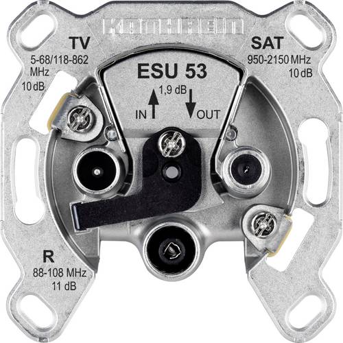 Kathrein ESU 53 Antennendose SAT, TV, UKW Unterputz Durchschleifdose