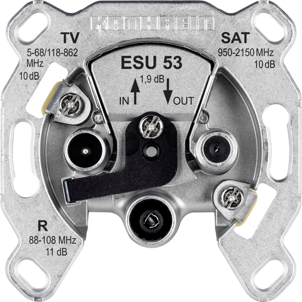 Kathrein ESU 53 Antennendose SAT, TV, UKW Unterputz Durchschleifdose Kathrein ESU 53 Antennendose SAT, TV, UKW Unterputz Durchschleifdose
