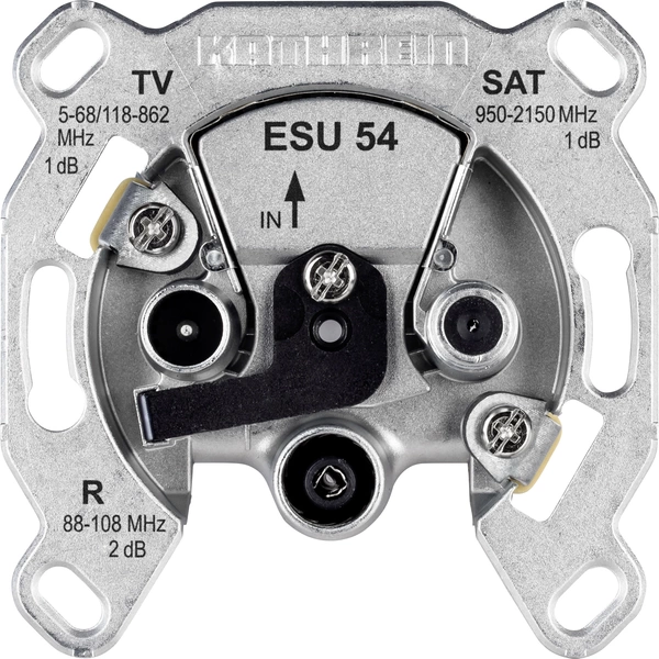 Kathrein ESU 54 Antennendose SAT, TV, UKW Unterputz Einzelanschlussdose Kathrein ESU 54 Antennendose SAT, TV, UKW Unterputz Einzelanschlussdose