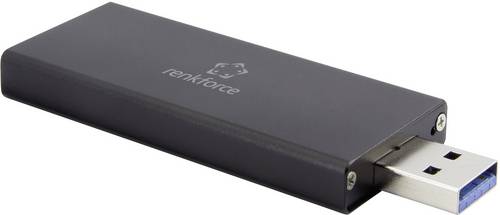 Renkforce RF-4521561 M.2 SSD-Gehäuse USB-A (USB 3.0) 5 GBit/s M.2 SATA 2230, 2242 RF-4521561