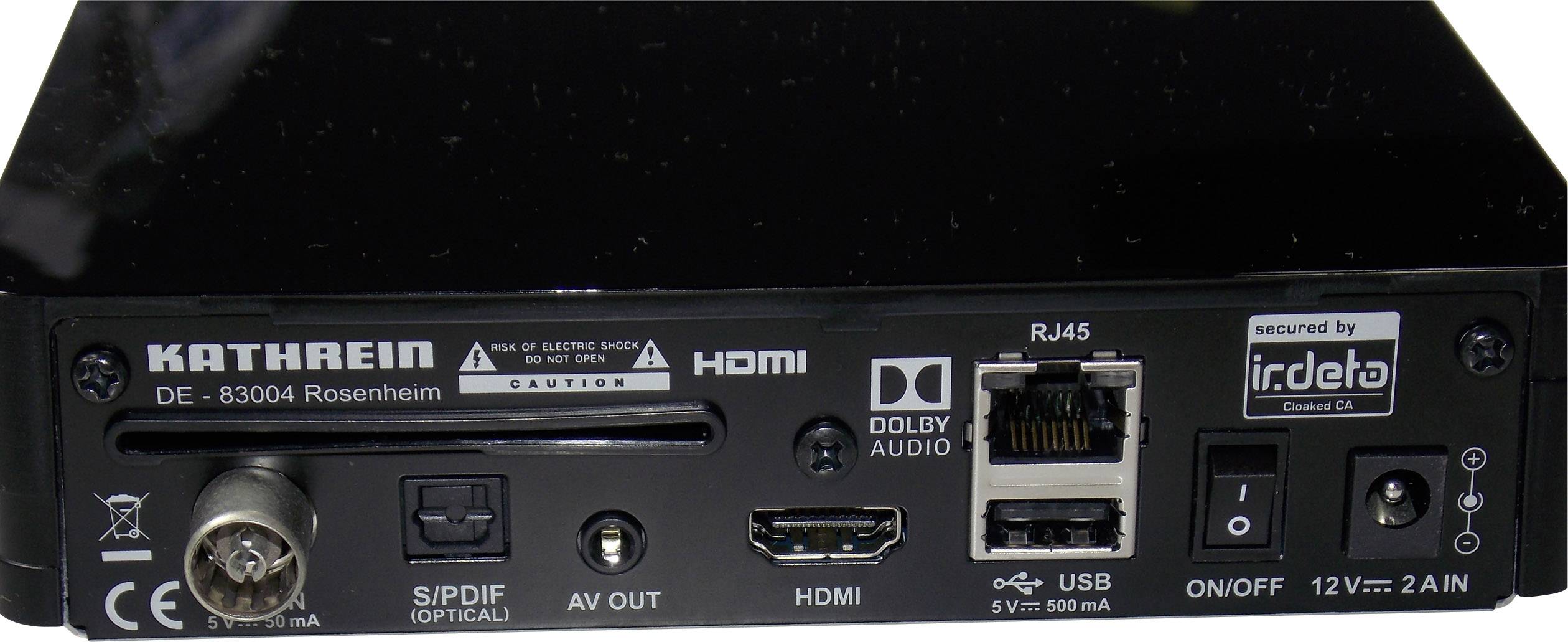 Kathrein DVB-T2-HD Receiver UFT 930 sw