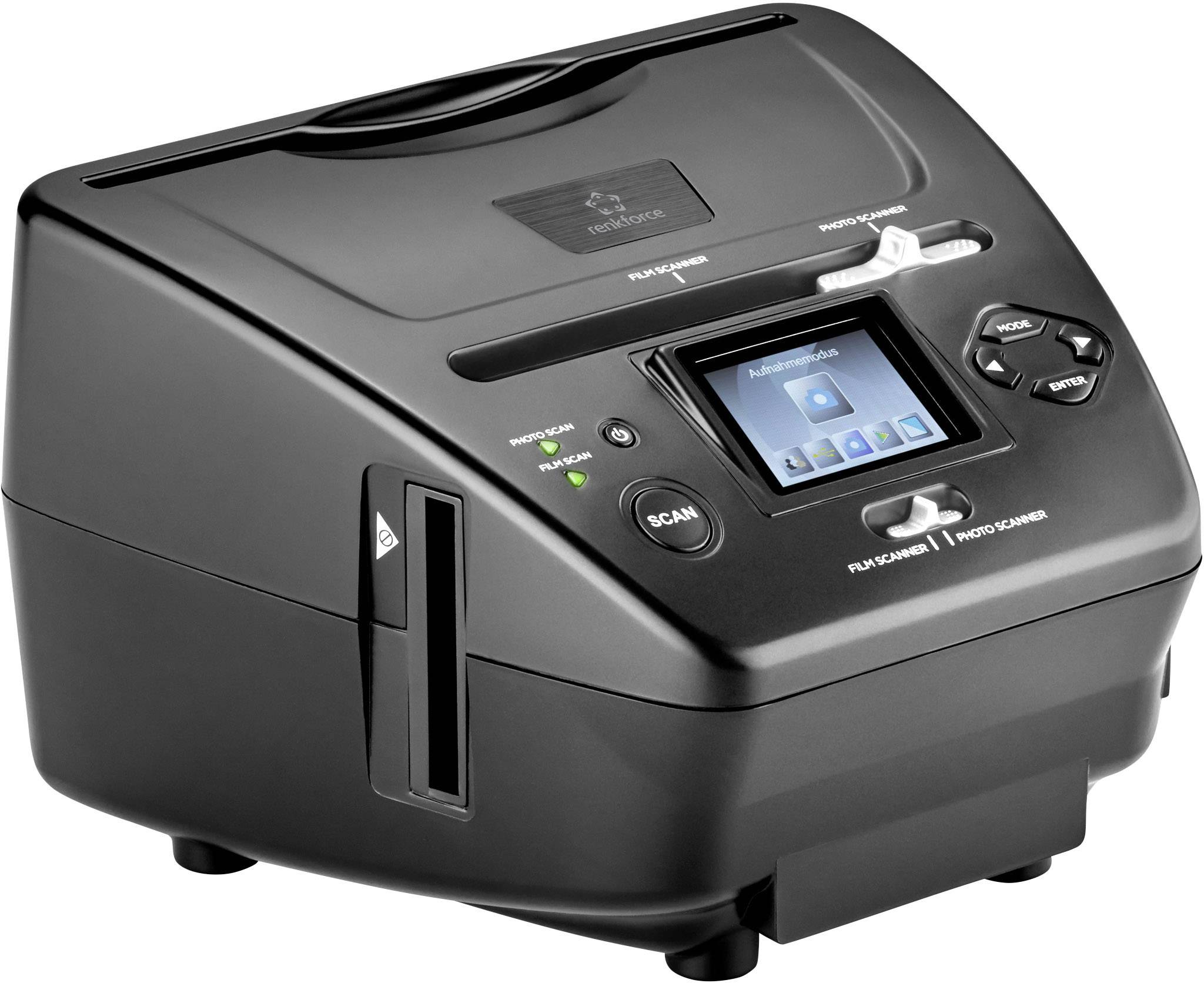 Renkforce DS200-5M Diascanner, Fotoscanner, Negativscanner 8 Mio. Pixel Digitalisierung ohne PC, Display