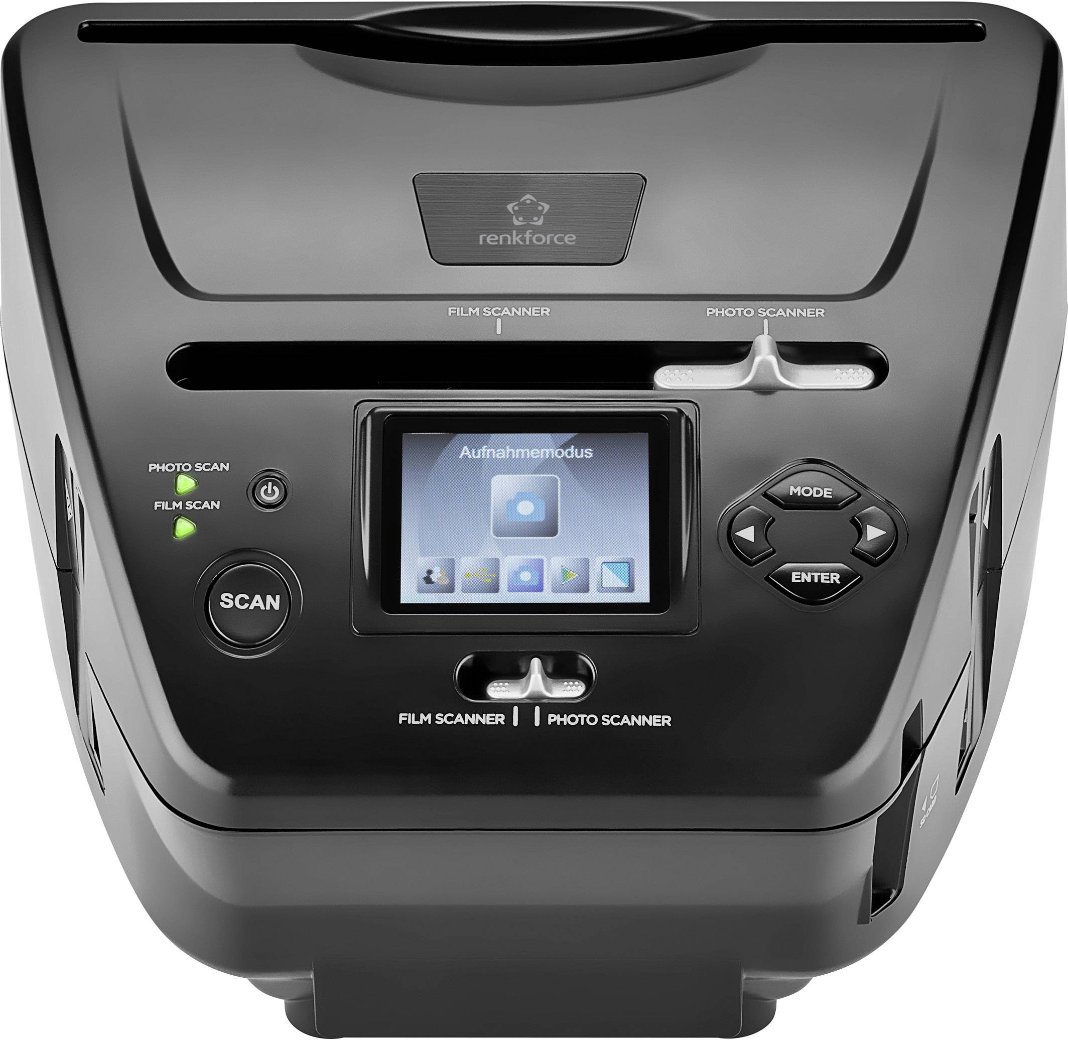 Renkforce DS200-5M Diascanner, Fotoscanner, Negativscanner 8 Mio. Pixel Digitalisierung ohne PC, Display