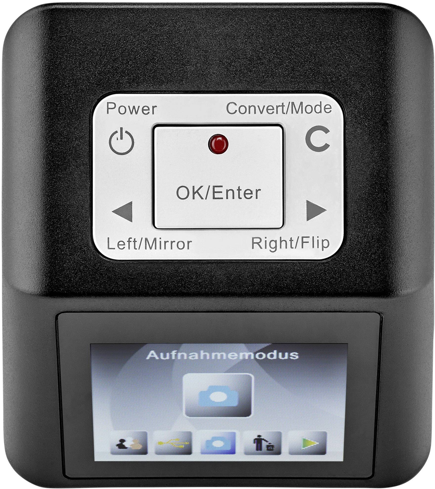 Renkforce DS100-5M Diascanner, Negativscanner Digitalisierung ohne PC, Display, Speicherkarten-Steckplatz, TV-Ausgang