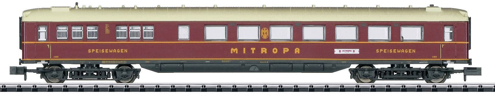 MiniTrix T15707 N Histor. Speisewagen "100 J.MITROPA" der DB AG