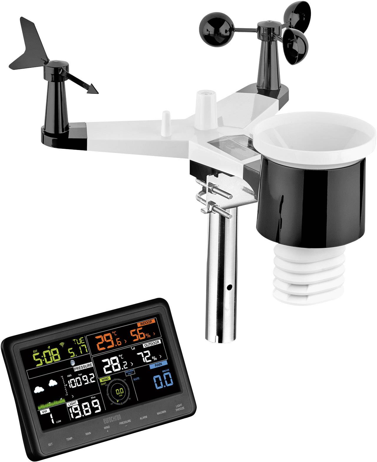 Eurochron EFWS 2900 Funk-Wetterstation Vorhersage für 12 bis 24 Stunden