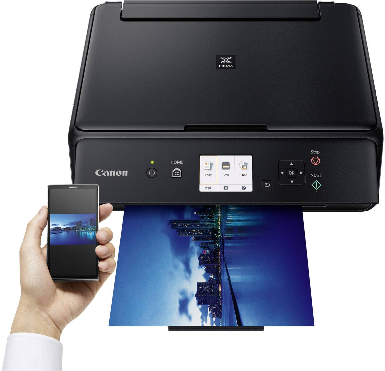 Canon PIXMA TS5050 Farb Tintenstrahl Multifunktionsdrucker A4 Drucker, Scanner, Kopierer WLAN, Duplex