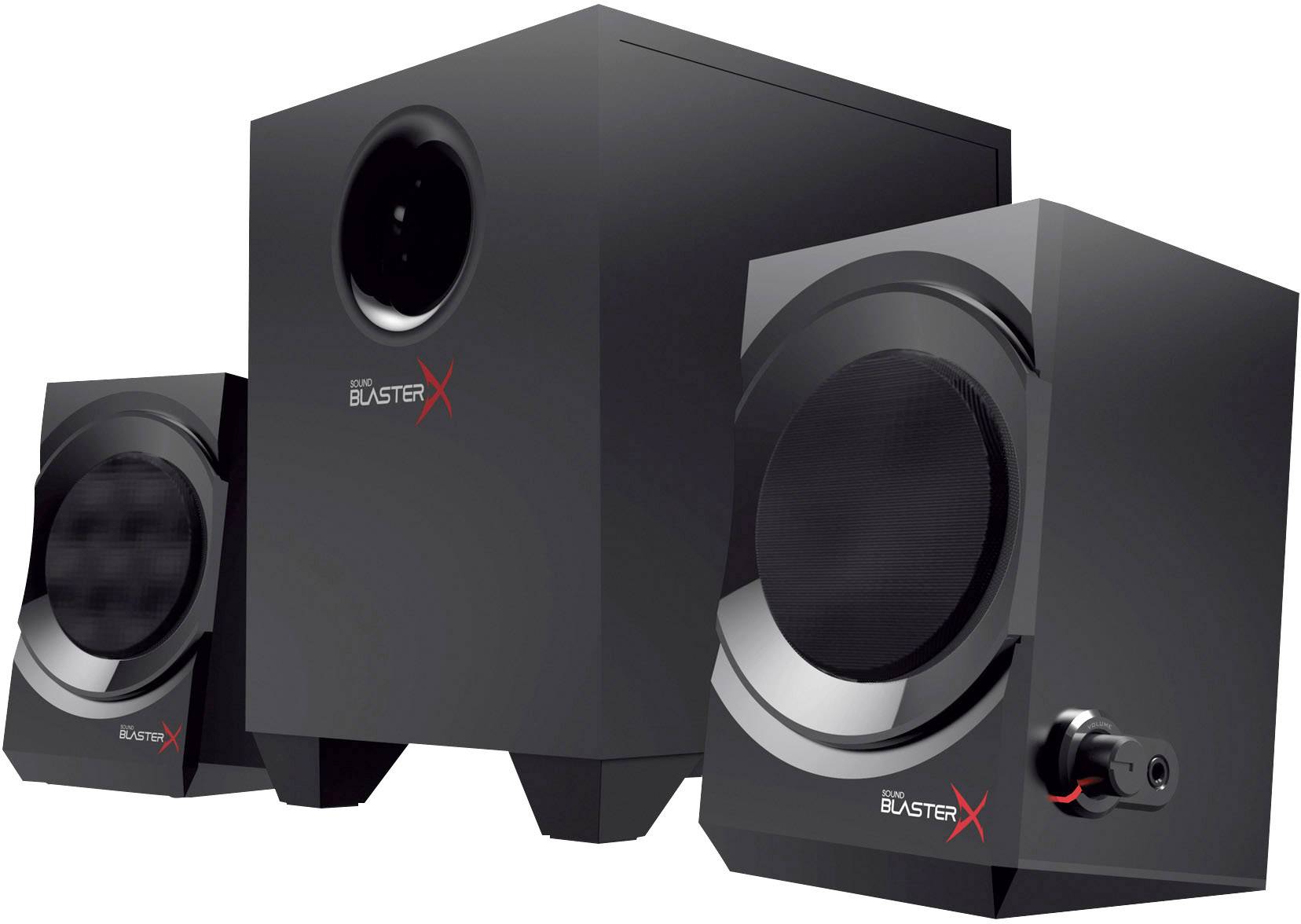 Creative Sound BlasterX Kratos S3 - Lautsprechersystem - 2.1-Kanal - 46 Watt (Gesamt) - Schwarz