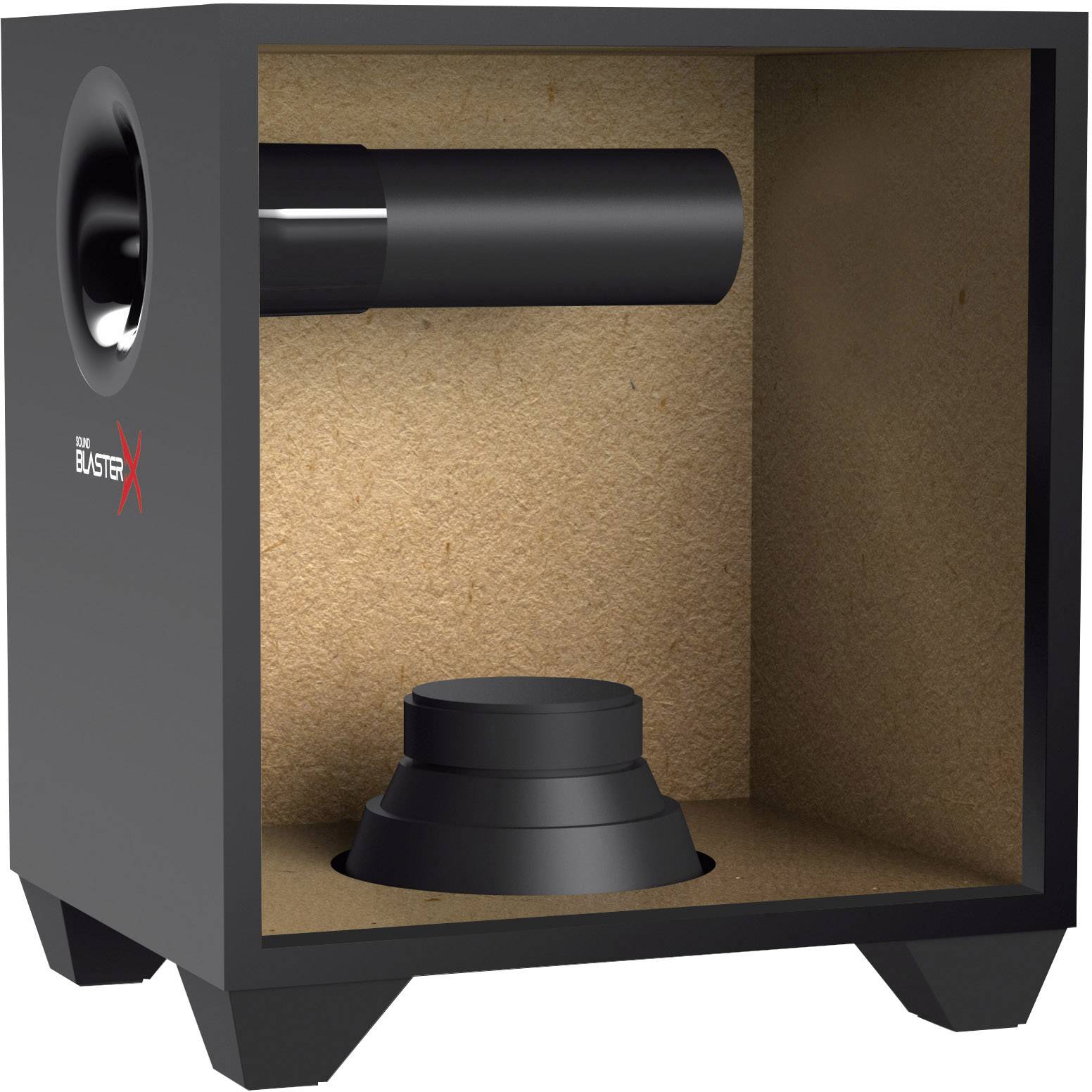 Creative Sound BlasterX Kratos S3 - Lautsprechersystem - 2.1-Kanal - 46 Watt (Gesamt) - Schwarz