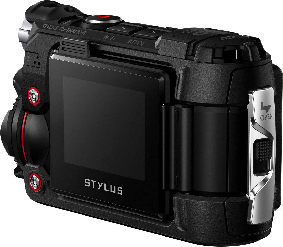 Olympus TG-Tracker Action Cam 4K, GPS, Wasserfest, Staubgeschützt, Frostbeständig