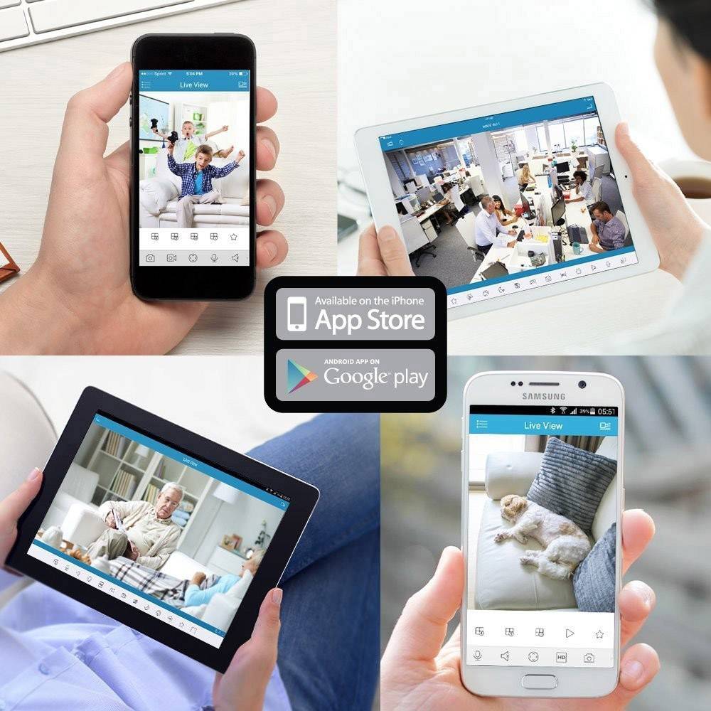 Amcrest IP2M-841W WLAN IP Überwachungskamera 1920 x 1080 Pixel