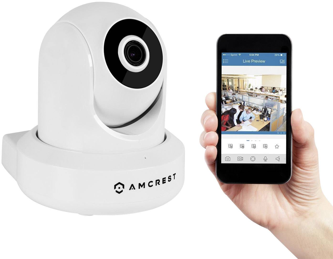 Amcrest IP2M-841W WLAN IP Überwachungskamera 1920 x 1080 Pixel