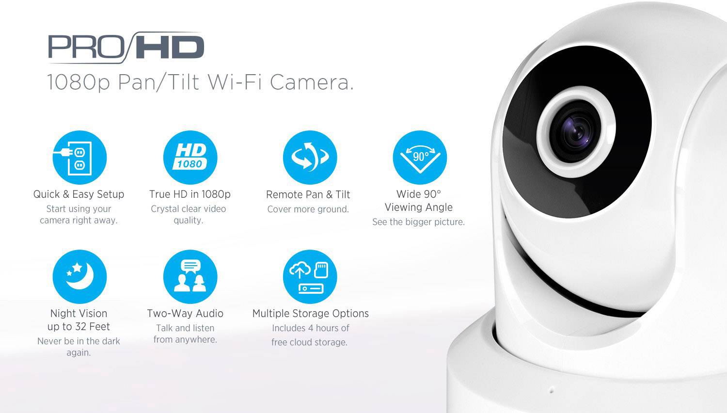 Amcrest IP2M-841W WLAN IP Überwachungskamera 1920 x 1080 Pixel