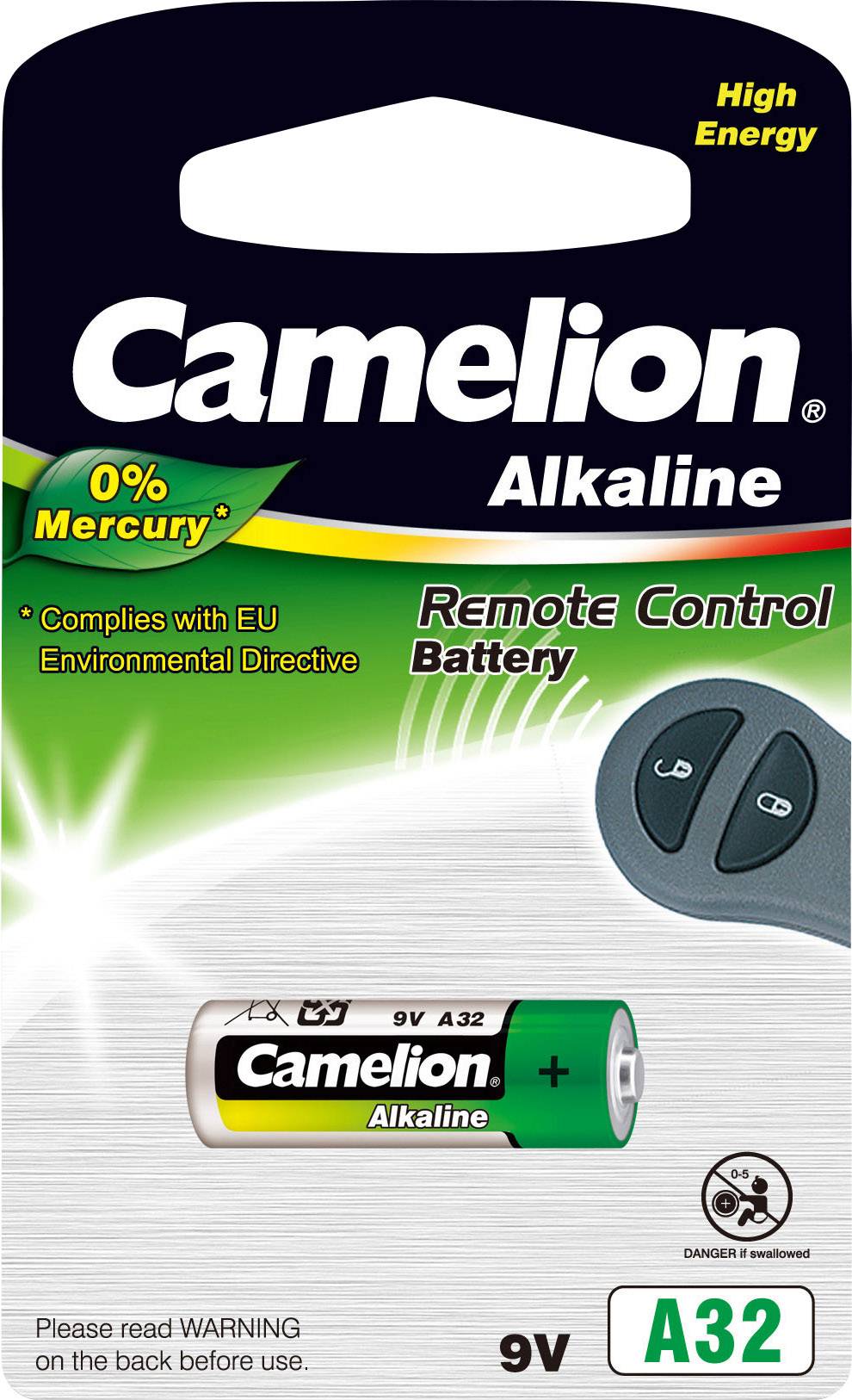 Camelion LR32A Spezial-Batterie 32 A Flat-Top Alkali-Mangan 9 V 24 mAh 1 St.