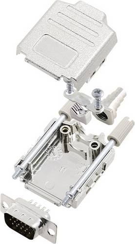 Encitech DPPK09-M-HDP15-K 6355-0014-01 D-SUB Stiftleisten-Set 180 ° Polzahl: 15 Lötkelch 1 Set