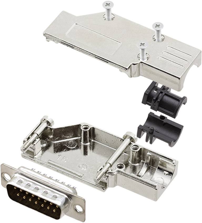 Encitech DCMR-FK-15-DMP-K 6355-0065-22 D-SUB Stiftleisten-Set 90° Polzahl: 15 Lötkelch 1 Set