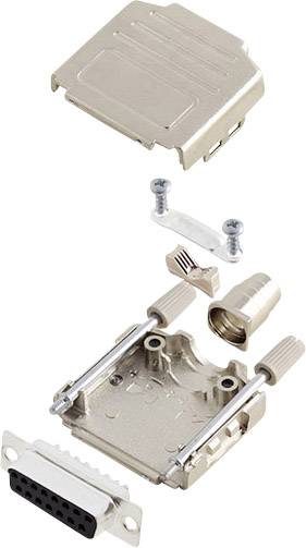 Encitech DPPK15-M-DBS-K 6355-0004-12 D-SUB Buchsenleisten-Set 180° Polzahl: 15 Lötkelch 1 Set
