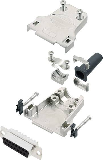 Encitech DTZF15-DMS-K 6355-0045-12 D-SUB Buchsenleisten-Set 180° Polzahl: 15 Lötkelch 1 Set