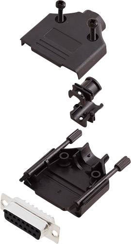 Encitech DTPK-P-15-DBS-K 6355-0032-12 D-SUB Buchsenleisten-Set 180° Polzahl: 15 Lötkelch 1 Set