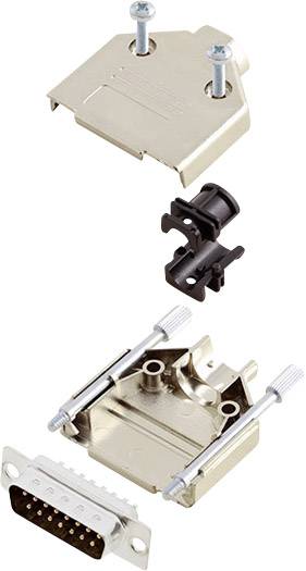 Encitech DTPK-M-15-DBP-K 6355-0030-02 D-SUB Stiftleisten-Set 180° Polzahl: 15 Lötkelch 1 Set