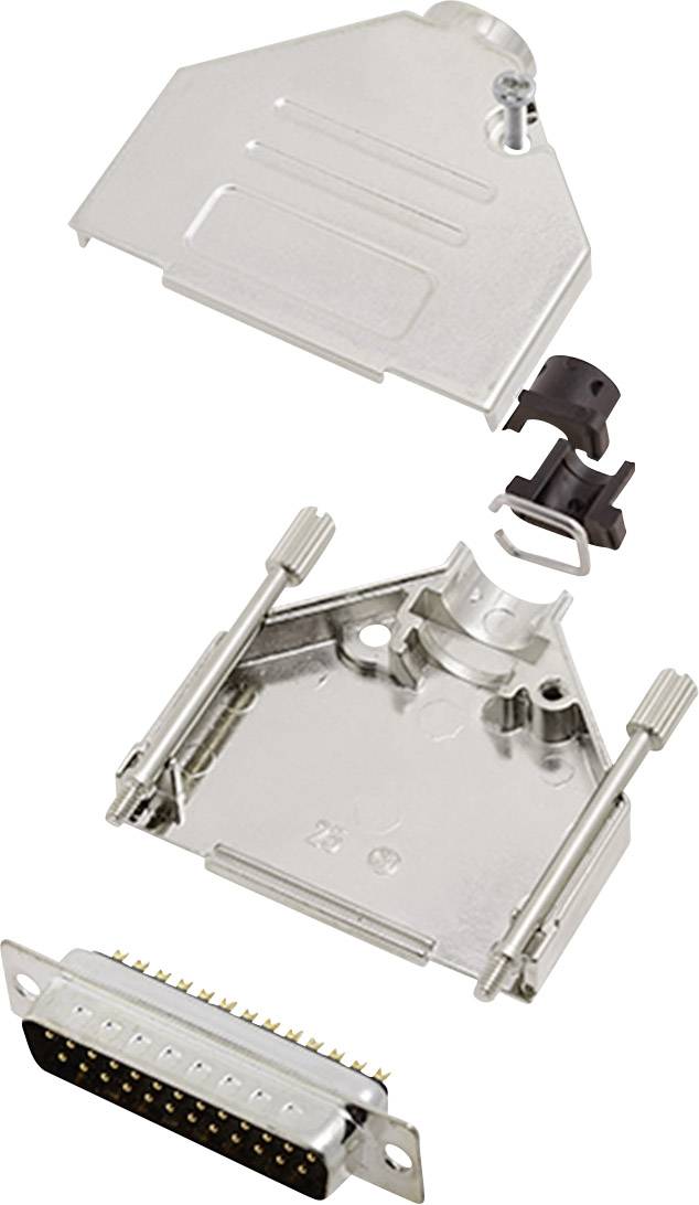 Encitech DTCK25-DMP-K 6355-0061-23 D-SUB Stiftleisten-Set 180° Polzahl: 25 Lötkelch 1 Set