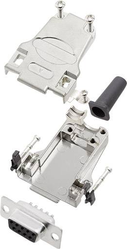 Encitech DTZF09-DBS-K 6355-0044-11 D-SUB Buchsenleisten-Set 180° Polzahl: 9 Lötkelch 1 Set