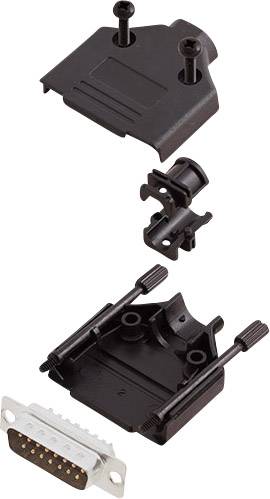 Encitech DTPK-P-15-DBP-K 6355-0032-02 D-SUB Stiftleisten-Set 180° Polzahl: 15 Lötkelch 1 Set