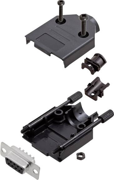 Encitech DTPK-P-09-DMS-K 6355-0033-11 D-SUB Buchsenleisten-Set 180° Polzahl: 9 Lötkelch 1 Set