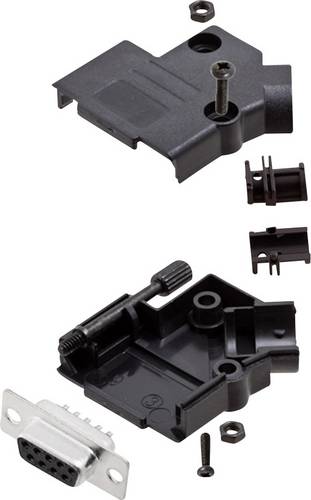 Encitech D45PK-P-09-DBS-K 6355-0034-11 D-SUB Buchsenleisten-Set 45 ° Polzahl: 9 Lötkelch 1 Set
