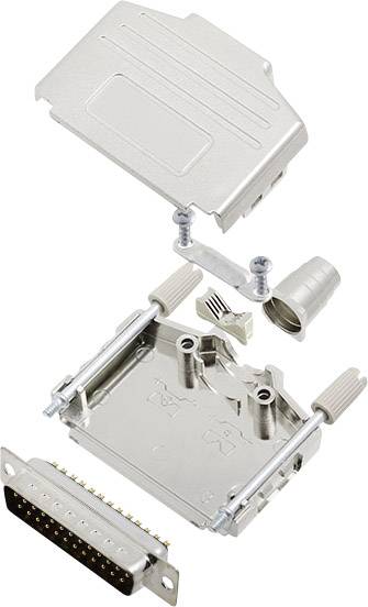 Encitech DPPK25-M-DBP-K 6355-0004-03 D-SUB Stiftleisten-Set 180° Polzahl: 25 Lötkelch 1 Set