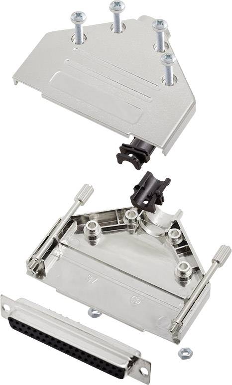 Encitech DTPK-M-37-DBS-K 6355-0030-14 D-SUB Buchsenleisten-Set 180° Polzahl: 37 Lötkelch 1 Set