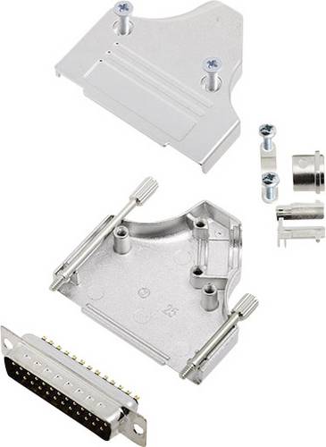 Encitech MHDM35-25-DBP-K 6355-0007-03 D-SUB Stiftleisten-Set 180 ° Polzahl: 25 Lötkelch 1 Set