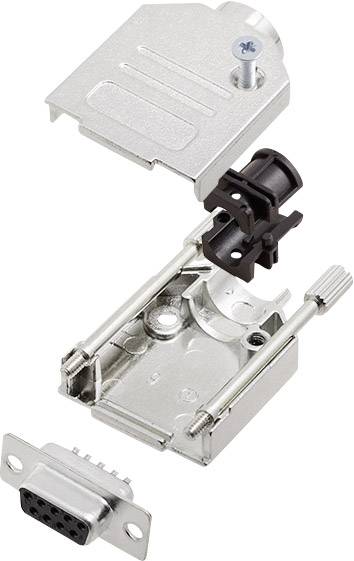 Encitech DTZK09-DMS-K 6355-0002-31 D-SUB Buchsenleisten-Set 180° Polzahl: 9 Lötkelch 1 Set