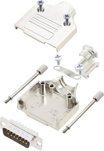 Encitech MHDM-15-DMP-K 6355-0006-02 D-SUB Stiftleisten-Set 180 ° Polzahl: 15 Lötkelch 1 Set