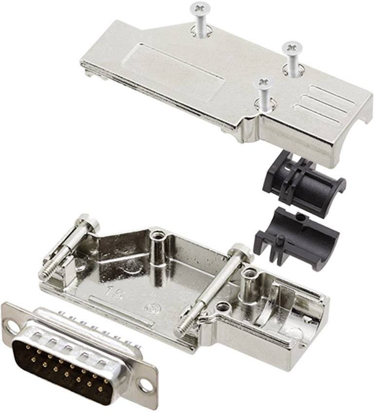 Encitech DCMR-FK-15-DBP-K 6355-0065-02 D-SUB Stiftleisten-Set 90° Polzahl: 15 Lötkelch 1 Set