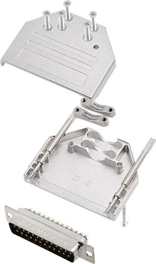 Encitech DTZI25-DMP-K 6355-0077-23 D-SUB Stiftleisten-Set 180° Polzahl: 25 Lötkelch 1 Set
